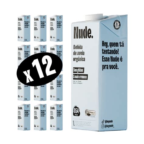 KIT 12 Unidades Bebida Vegetal Cremoso 1L Nude