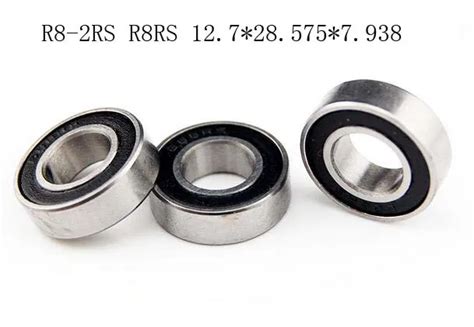 [10 PCS] R8 2RS R8RS 12.7*28.575*7.938 Rubber Sealed Ball Bearings ...