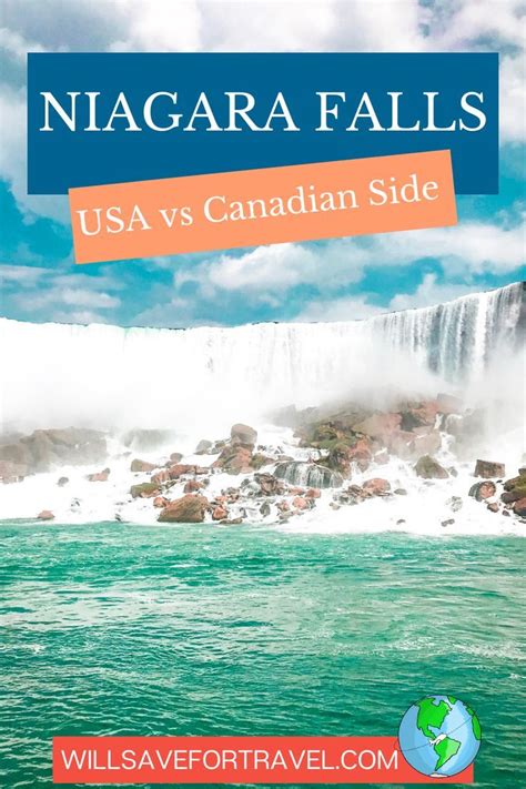 Niagara Falls With Text Overlay That Reads Niagara Falls Usa Vs