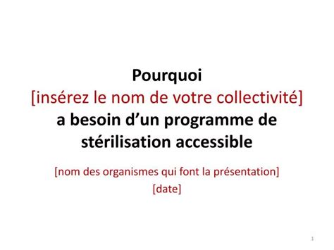 Ppt Nom Des Organismes Qui Font La Pr Sentation Date Powerpoint