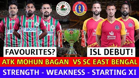 Atk Mohun Bagan Vs Sc East Bengal😍kolkata Derby Lineup💥isl Debut🔥