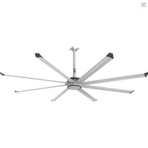 Big Ass Fans Essence 10 Foot HVLS Ceiling Fan Kit W White Trim 2500 Sq Ft Coverage F ES2