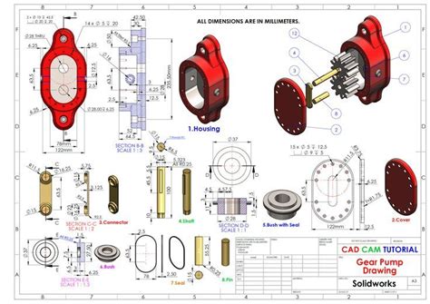 Gear Pump In SolidWorks Part1 Solidworks Mechanical Engineering