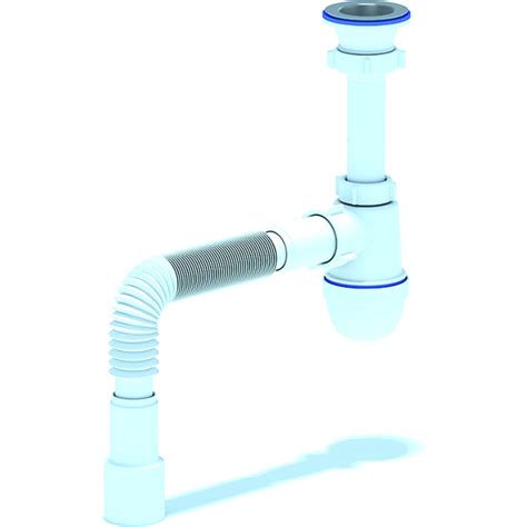 Сифон для умывальника/мойки АНИ Пласт бутылочный, 1 1/2x40, гофра ...