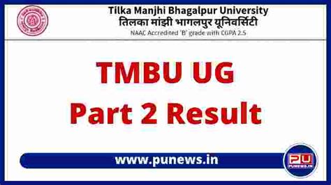 TMBU Part 2 Result 2023 BA B Sc B 2021 24