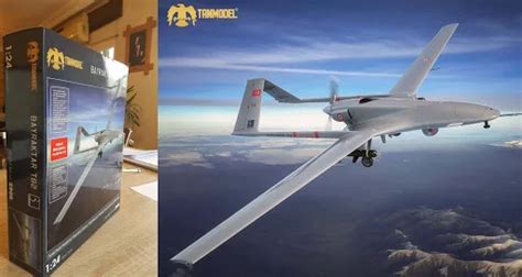 Baykar Bayraktar TB2 Tactical Armed UAV SİHA UCAV System Maket 1 24