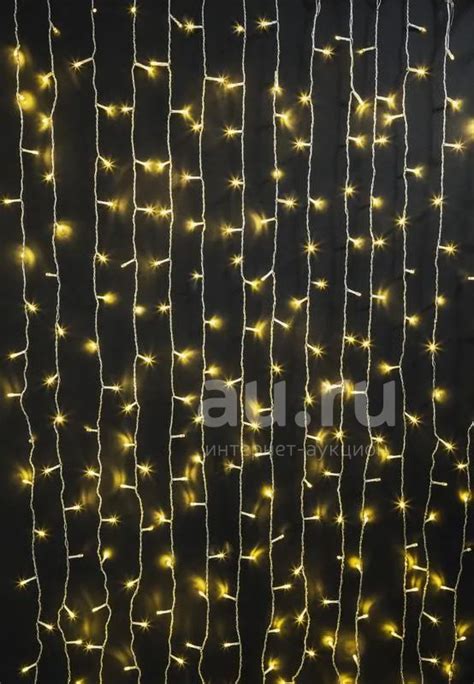 Гирлянда Navigator 93708 занавес водопад 1.3*1,4м/252led/IP20/WW теплый ...