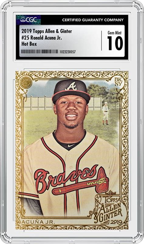 Ten Terrific Cgc Certified Cards Of Atlanta Braves Star Ronald Acu A Jr