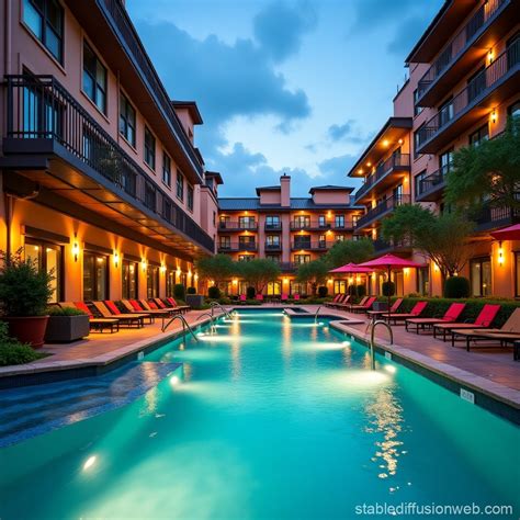 High Rise Hot Springs Stable Diffusion Online