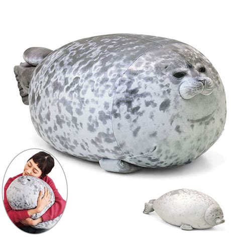 Toygo Chubby Blob Seal Plush Animal Toy Cute Ocean Pillow Stuffed Doll