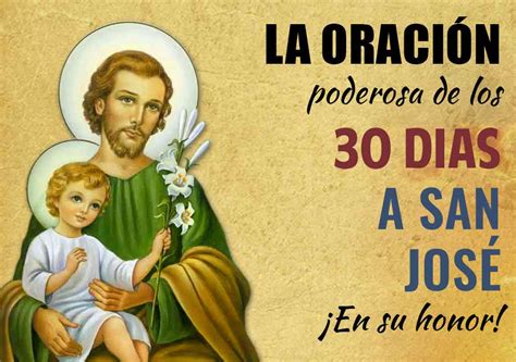 La oración poderosa de los 30 días a San José En su honor Fieles a Dios