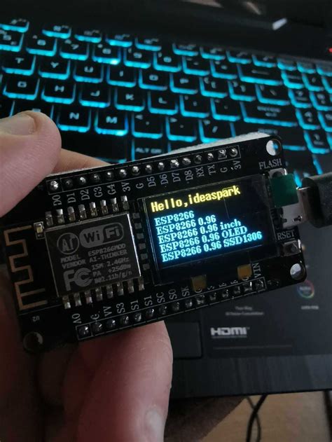 Płyta rozwojowa NodeMCU ESP8266 z wyświetlaczem 0 96 OLED Siepraw