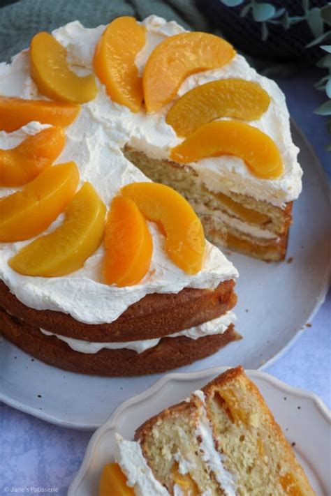 Peaches And Cream Cake Jane S Patisserie