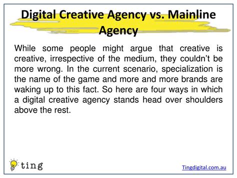 PPT - Four Reasons You Should Pick a Digital Creative Agency PowerPoint