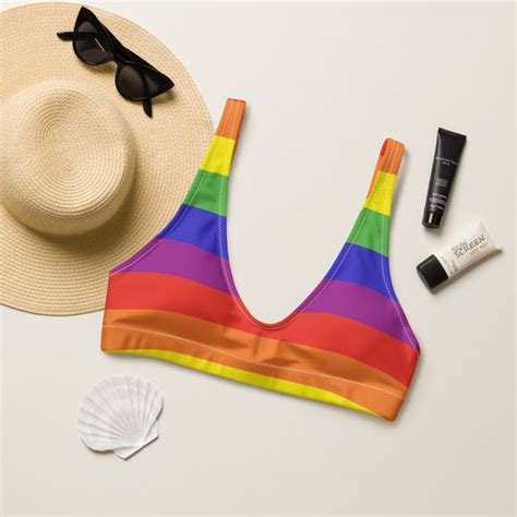 Rainbow Bikini Etsy