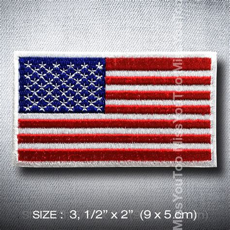 Usa America Flag Patch Iron On Diy Decorate Clothing Jacket Etsy