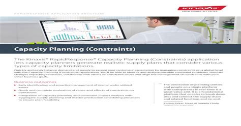 Kinaxis Rapidresponse Capacity Planning Capacity Planning Dashboard