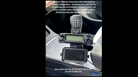 Yaesu FTM 300 FTM 400 FT 891 Mount With External Speaker Included YouTube