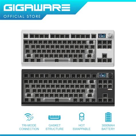 Gigaware Zuoya Gmk Tri Mode Barebone Customize Diy Layout Mechanical Keyboard Kit Hot