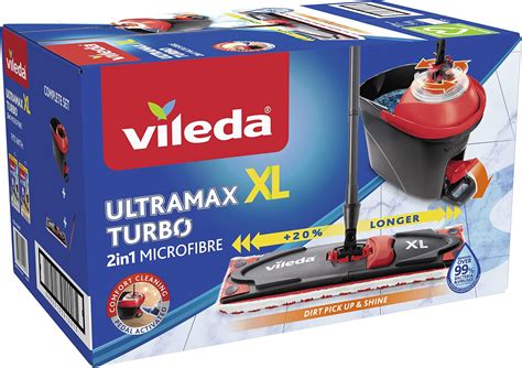 Vileda Ultramat Komplett Set D Microfaserbezug Und Eimer Mit