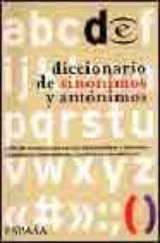 Diccionario Espasa De Sinonimos Y Antonimos Ed Vv Aa Segunda