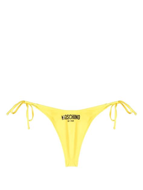 Moschino Logo Patch Bikini Bottoms Farfetch