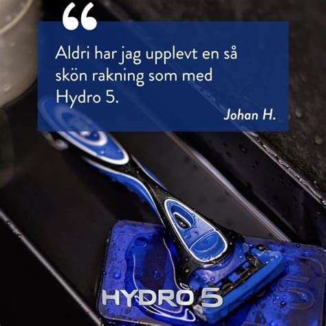 Få en Hydro 5-hyvel, två blad och en tub gel Hydro 5-hyvel for tät ...
