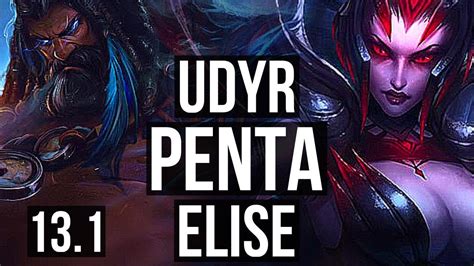 Udyr Vs Elise Jng Penta M Mastery Games Godlike