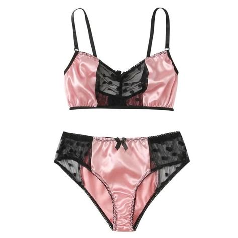 Nouvelle Mode Sexy Dentelle Lingerie Soie Sous Vêtements Vêtements De Nuit Pyjamas Satin n