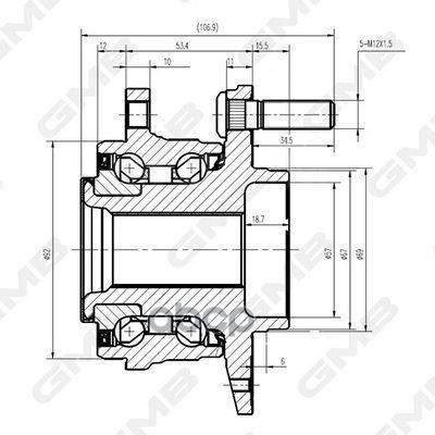 Купить Ступица Передняя Hyundai I40 15-/Tucson 15-/Kia Optima 15 ...