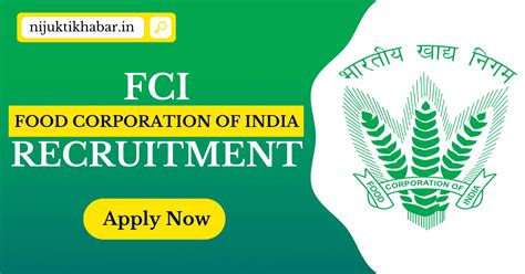 Fci Recruitment Apply Online For Non Executive Posts In