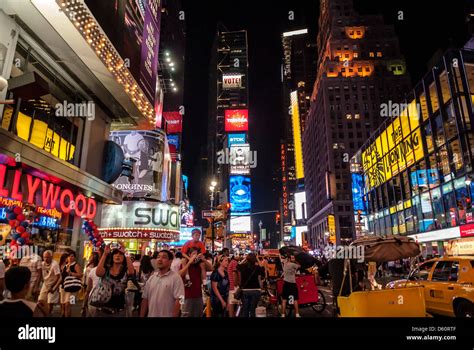 Times Square Manhattan Midtown New York City Usa United States Of