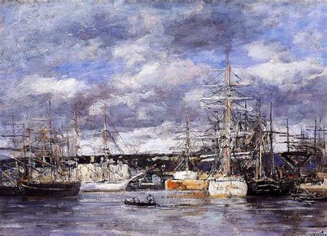 The Vauban Basin At Havre C 1865 Eugene Boudin WikiArt Org