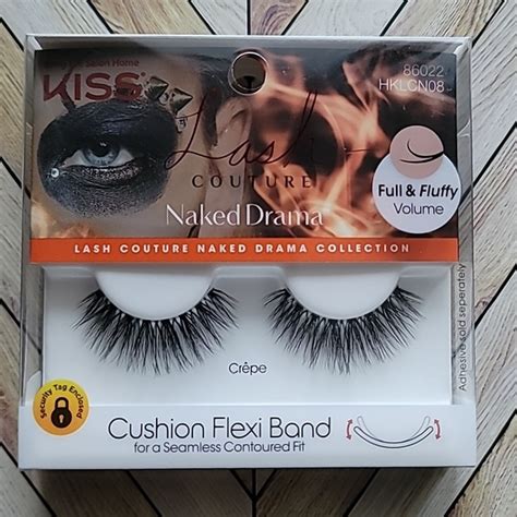 Kiss Makeup 42 Kiss Lash Couture Lashes Naked Drama Crepe Black New Poshmark