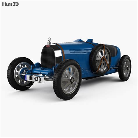 Bugatti Type 35 1924 3D model - Hum3D