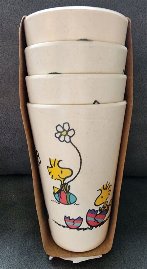 New With Tags Peanuts Snoopy Woodstock Easter Eggs Eco Friendly Bamboo