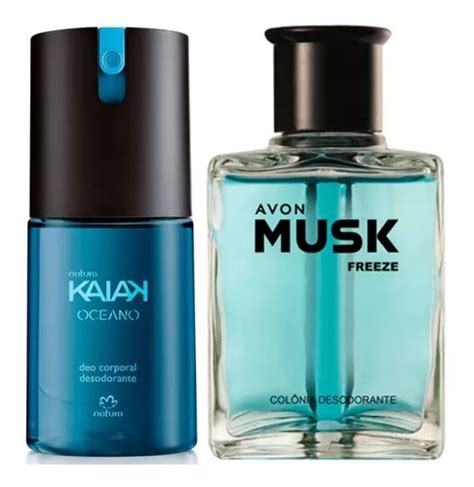 Natura Kaiak Oceano Deo Corporal 100ml Avon Musk Freeze Colônia