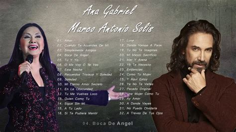 MARCO ANTONIO SOLÍS Y ANA GABRIEL ÉXITOS SUS MEJORES ROMANTICÁS