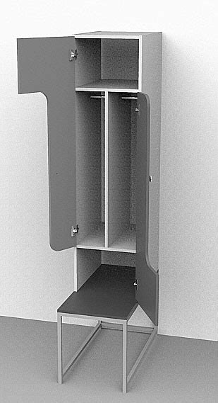 Шкаф для одежды в раздевалку ШР-2Z - Белучколлектор. Производитель ...