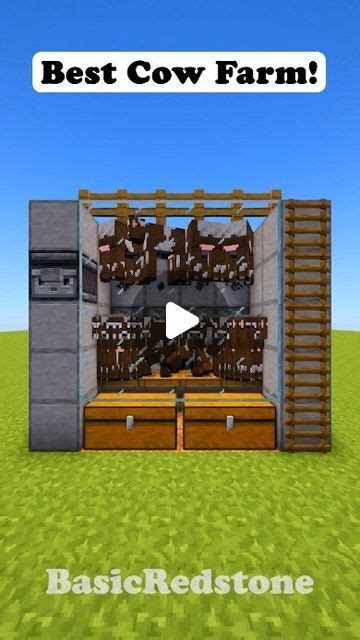 Basicredstone On Instagram Minecraft Best Cow Farm Minecraft