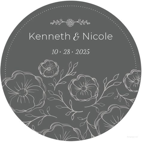 Wedding Label Template Free At Viamakaiblog Blog