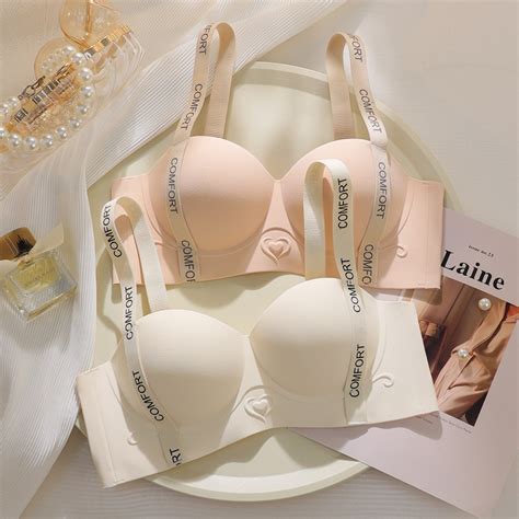 Seamless Bra Push Up Wireless Lingerie Women S Underwear Small Chest Gathered Bralette Shopee