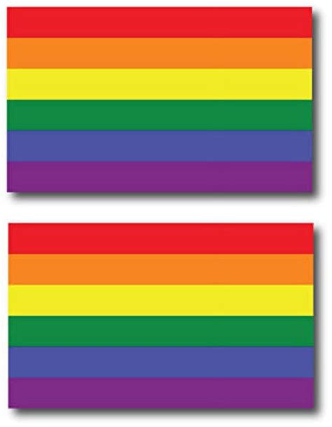 Magnet Me Up Gay Pride LGTBQ Rainbow Flag Vinyl Magnet X In Pk Walmart