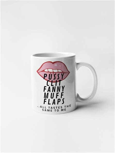 Red Lips Pussy Clit Fanny Muff Flaps Valentines Mug Gift Etsy