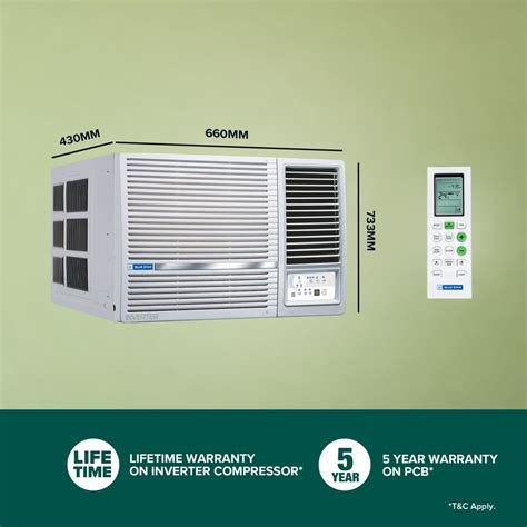 Buy Blue Star L 1 5 Ton 5 Star Inverter Window Ac 2024 Model Copper