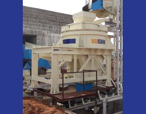 Varshini Mild Steel Tph Vertical Shaft Impact Sand Crusher For