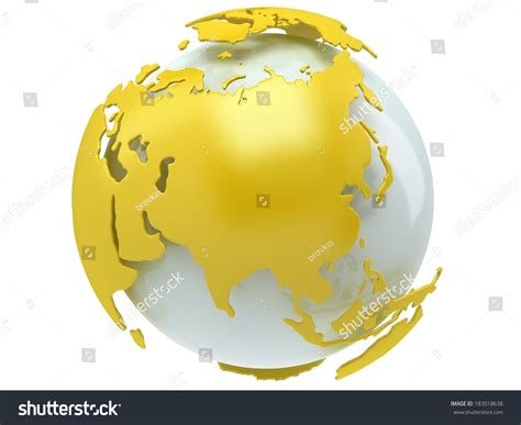 Earth Planet Globe 3d Render Russia 스톡 일러스트 183018638 Shutterstock