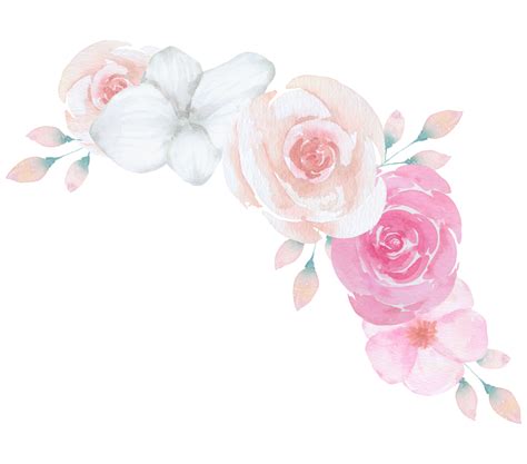 Pink Flower Bouquet Watercolor 10334878 Png