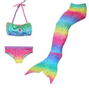 Pcs Red Mermaid Tail Swimsuit Sea Maid Princess Bikini Swimming Set N