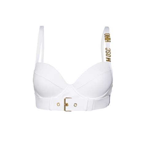 Moschino Bikini Top A Bianco XS Duty Free BestValue